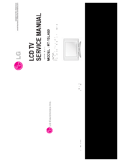 LG RT-15LA60 Service Manual  LG LCD RT-15LA60 RT-15LA60 Service Manual.pdf