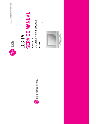 LG RT-20LA33 Service Manual  LG LCD RT-20LA33 RT-20LA33 Service Manual.pdf