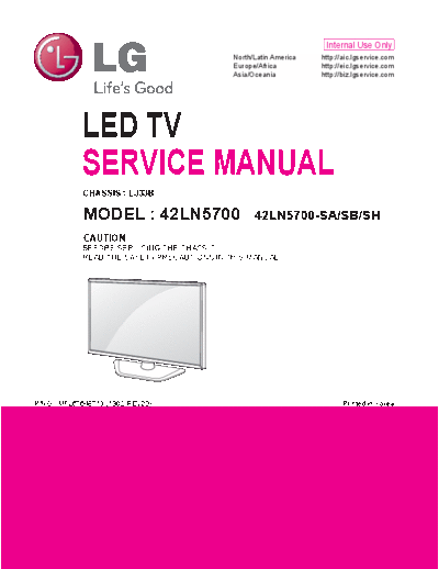 LG LG 42LN5700-SA SB SH Chassis LJ33B MFL67648713 1302-REV00  LG LED 42LN5700 LG_42LN5700-SA_SB_SH_Chassis_LJ33B_MFL67648713_1302-REV00.pdf