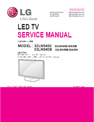 LG Manual LG LED 32LN5400-SA SB 32LN540B-SA SH chassis LJ36B  LG LED 32LN5400 Manual_LG_LED_32LN5400-SA_SB_32LN540B-SA_SH_chassis_LJ36B.pdf