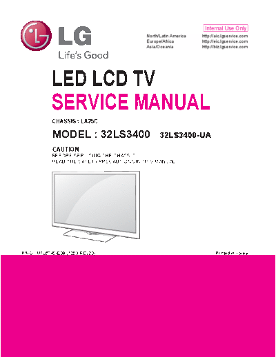 LG LG 32LS3400-UA Ch.LA25CMF  LG LED 32LS3400-UA chassis LA25C LG_32LS3400-UA_Ch.LA25CMF.pdf