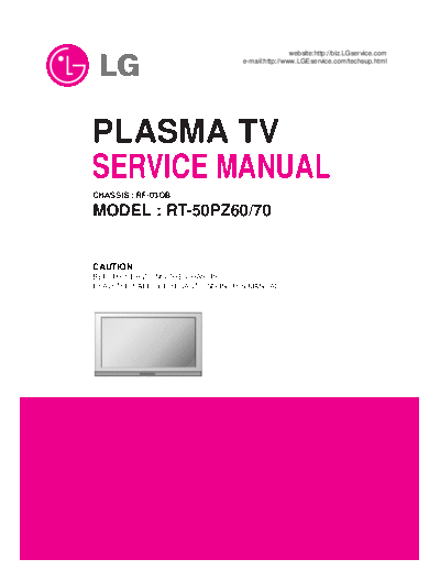 LG MT-50PZ60 Service Manual  LG Plasma RT-50PZ60 MT-50PZ60 Service Manual.pdf