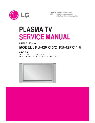 LG LG RU-42PX10 RU-42PX11 [SM]  LG Plasma RU-42PX10, RU-42PX11 LG_RU-42PX10_RU-42PX11_[SM].pdf