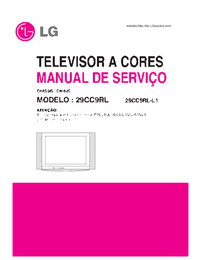 LG 29CC9RL-L1  LG TV 29CC9RL-L1 ChassisCW62C 29CC9RL-L1.pdf