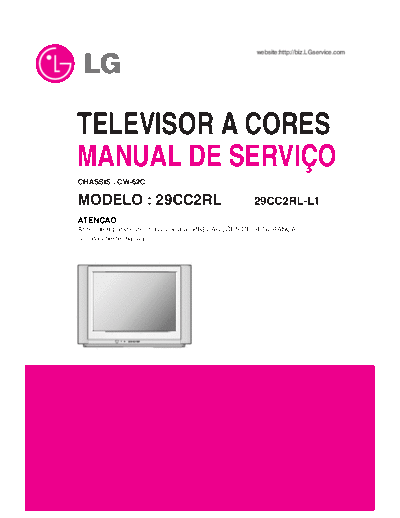 LG 29CC2RL-L1  LG TV 29CC2RL ChassisCW62C 29CC2RL-L1.pdf