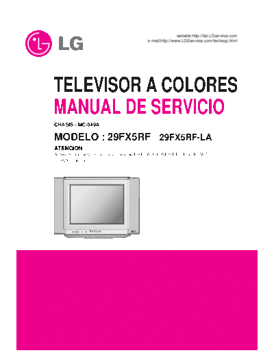 LG 29FX5RF+(LG)  LG TV 29FX5RF ChassisMC049 29FX5RF+(LG).pdf