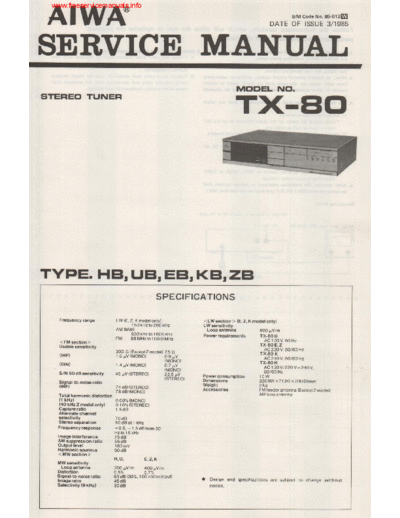 LG tx-80 aiwa  LG Video LV4745 tx-80 aiwa.pdf