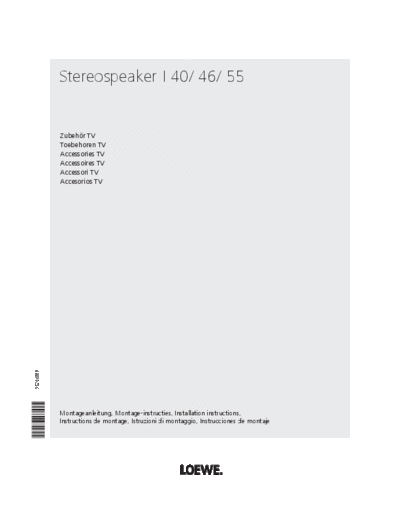 Loewe 35266000 STEREOSPEAKER NET  12 11 05 .  Loewe Assembly_Instructions 52205xxx_Stereospeaker_I_40 35266000_STEREOSPEAKER_NET__12_11_05_..pdf