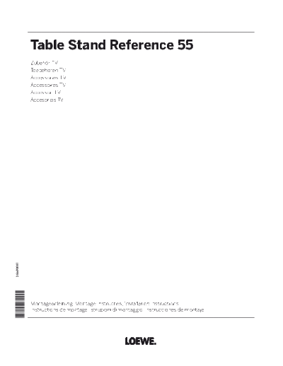 Loewe 36491000 AI Table Stand Reference 55 1l 150330  Loewe Assembly_Instructions 72202B00_Table_Stand_Reference_55 36491000_AI_Table_Stand_Reference 55_1l_150330.pdf