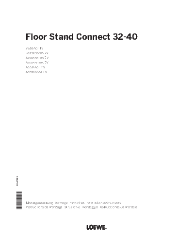 Loewe 36527000 AI Floor Stand Connect 32 40 15 09 03  Loewe Assembly_Instructions 72435Q00_Floor_Stand_Connect_32-40 36527000_AI_Floor_Stand_Connect_32_40_15_09_03_.pdf