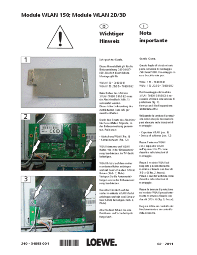 Loewe 34893 001 Hinweisblatt Module WLAN 150 2D-3D  Loewe Installation_instructions 70830081 Module WLAN SL 150 34893_001_Hinweisblatt_Module_WLAN_150_2D-3D.pdf