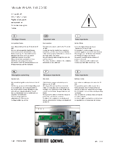 Loewe 35034 Hinweisblatt WLAN-Module Art37 w  Loewe Installation_instructions 70830081 Module WLAN SL 150 35034_Hinweisblatt_WLAN-Module_Art37_w.pdf