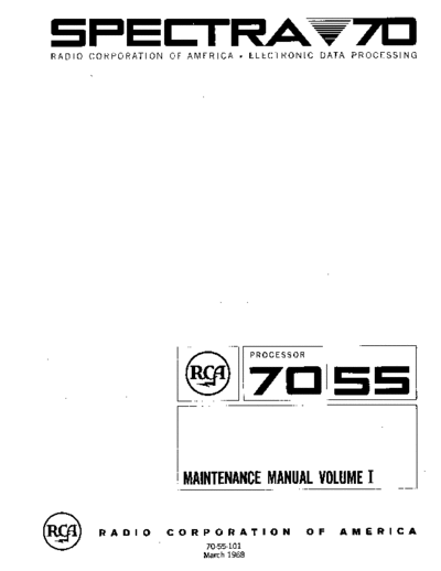 RCA 70-55-101 Specra 70 Model 55 Maint Vol1  RCA spectra70 model35_45_55 70-55-101_Specra_70_Model_55_Maint_Vol1.pdf