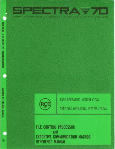 RCA 70-00-608 TDOS FileCtlProc Dec67  RCA spectra70 tdos 70-00-608_TDOS_FileCtlProc_Dec67.pdf