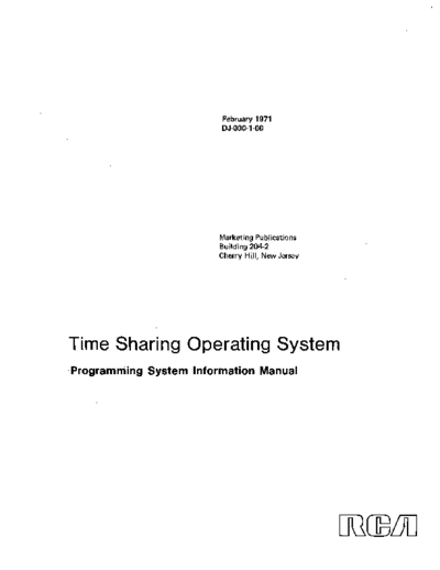 RCA DJ-000-1-00 TSOS ProgrammingInfo Feb71  RCA spectra70 tsos DJ-000-1-00_TSOS_ProgrammingInfo_Feb71.pdf