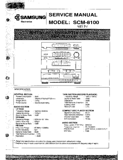 Samsung SCM8100 ET-SB-EX-SI 1205331839  Samsung Audio SCM-8100 SCM8100_ET-SB-EX-SI_1205331839.pdf