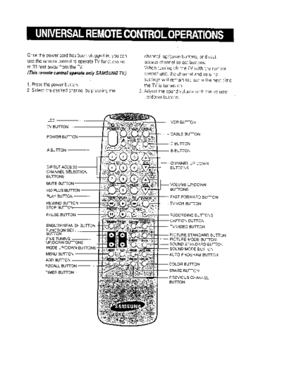 Samsung universal remote control programming manual  Samsung DIV UNIVERSAL REMOTE CONTROL PROGRAMMING samsung_universal_remote_control_programming_manual.pdf