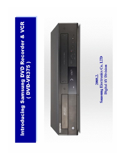 Samsung Samsung-DVD-VCR  Samsung DVD DVD-VR375 Samsung-DVD-VCR.pdf