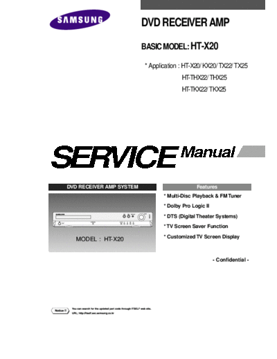 Samsung HTX20RXEF ET-SB-EX-SI 1249631957  Samsung DVD HT-TKX22 HTX20RXEF_ET-SB-EX-SI_1249631957.pdf