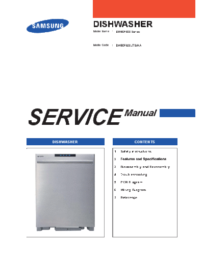 Samsung DW80F600UTS AA  Samsung Dishwashers DW80F600 DW80F600UTS_AA.pdf
