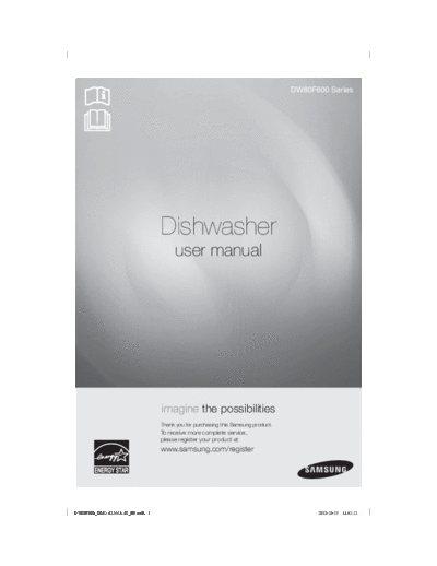 Samsung DW80F600 Users Manual  Samsung Dishwashers DW80F600 DW80F600_Users Manual.pdf