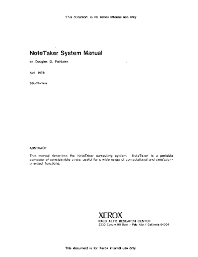 xerox 19780417 NoteTaker System Manual  xerox notetaker memos 19780417_NoteTaker_System_Manual.pdf