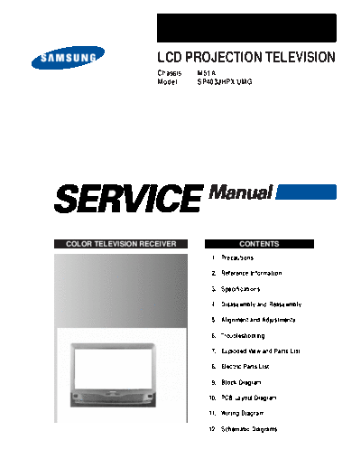 Samsung samsung sp403jhpx m51a service manual  Samsung LCD TV M51A chassis samsung_sp403jhpx_m51a_service_manual.pdf
