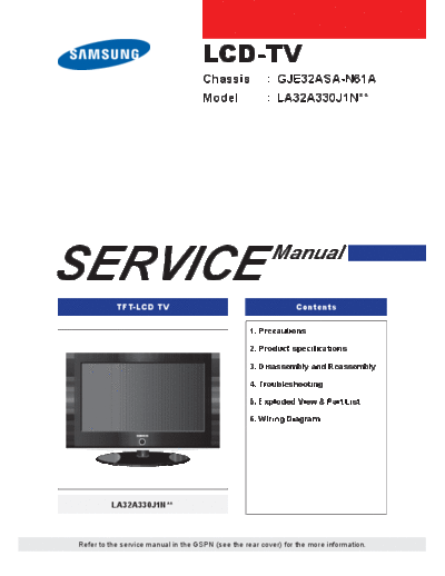 Samsung 1-SAMSUNG  Samsung LCD TV LA32A330 1-SAMSUNG.pdf