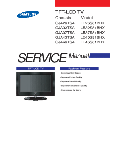 Samsung Samsung+LE26S81BHX+Chassis+GJA26TSA  Samsung LCD TV LE-26S81BHX Samsung+LE26S81BHX+Chassis+GJA26TSA.pdf