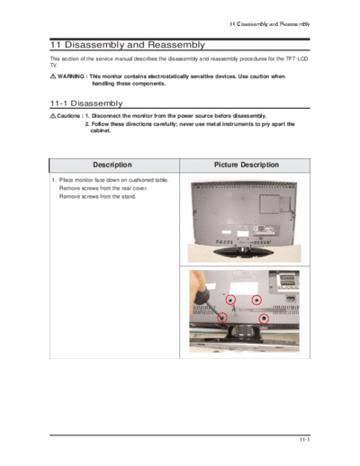 Samsung 05 Disassembly & Reassembly  Samsung LCD TV LA27S71B1 05_Disassembly & Reassembly.pdf