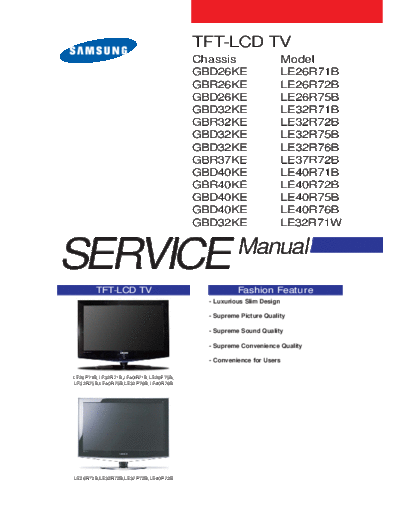 Samsung LE26R71B SM 4719626066  Samsung LCD TV LE26R71B LE26R71B_SM_4719626066.pdf