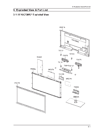 Samsung Exploded View & Part List  Samsung LCD TV LE40C750R2  chassis N86A Exploded View & Part List.pdf