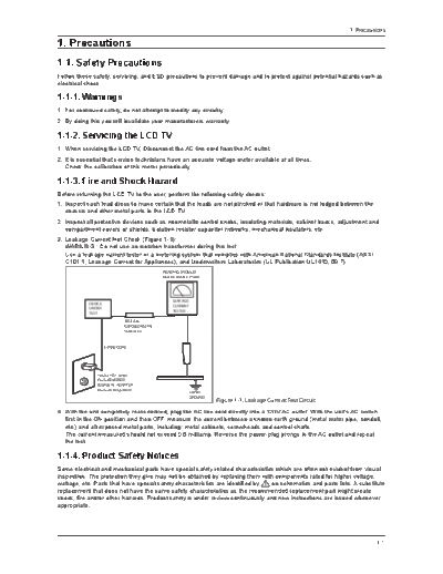 Samsung Precaution  Samsung LCD TV LE40C750R2  chassis N86A Precaution.pdf
