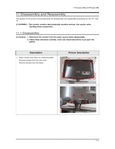 Samsung Disassembly & Reassembly  Samsung LCD TV LE40R71B Disassembly & Reassembly.pdf