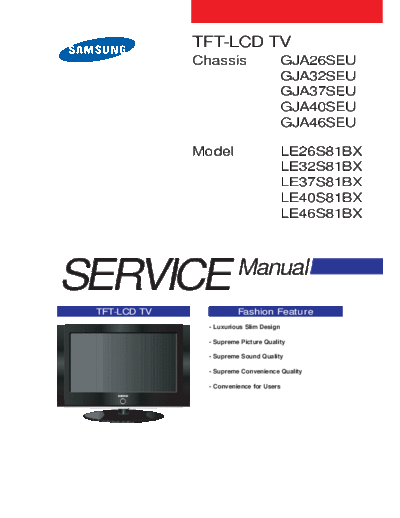 Samsung samsung le 40s81bx sm 161  Samsung LCD TV LE40S81EXXEC samsung_le_40s81bx_sm_161.pdf