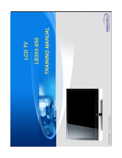 Samsung Samsung LN22B460B2DXZA Training Book  Samsung LCD TV LN22B460B2DXZA Training Book.pdf Samsung LN22B460B2DXZA Training Book.pdf