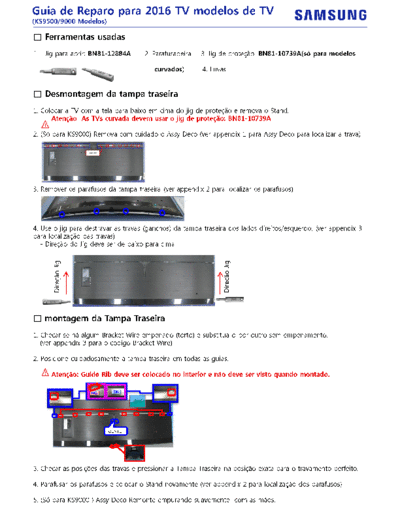 Samsung Guia+Reparo+Samsung+TV+2016+Serie+KS8000,+KS9000  Samsung LED TV KS8000, KS9000 Guia+Reparo+Samsung+TV+2016+Serie+KS8000,+KS9000.pdf