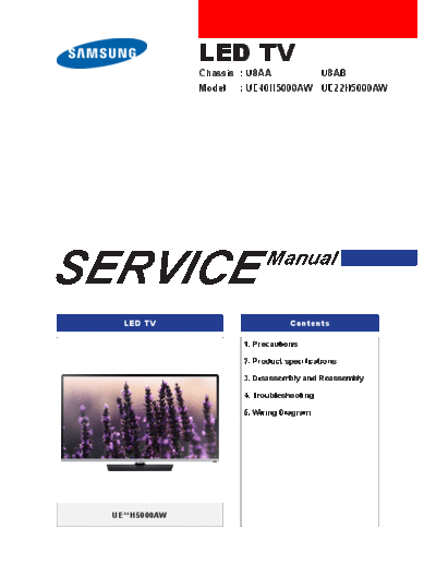 Samsung UE40H5000AWXZG SI 1411382264  Samsung LED TV U8AA   chassis UE40H5000AWXZG_SI_1411382264.pdf