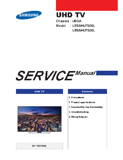 Samsung UE65HU7500LXXH SI 1427277857  Samsung LED TV U8GA chassis UE65HU7500LXXH_SI_1427277857.pdf