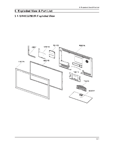 Samsung Exploded View & Part List  Samsung LED TV UA40C6200URXCS Exploded View & Part List.pdf