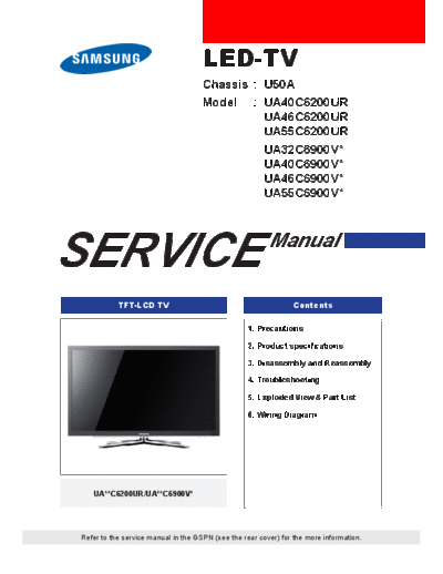 Samsung Cover  Samsung LED TV UA40C6200URXXM Cover.pdf
