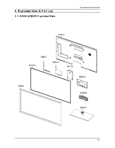 Samsung Exploded View & Part List  Samsung LED TV UA40C6200URXXM Exploded View & Part List.pdf