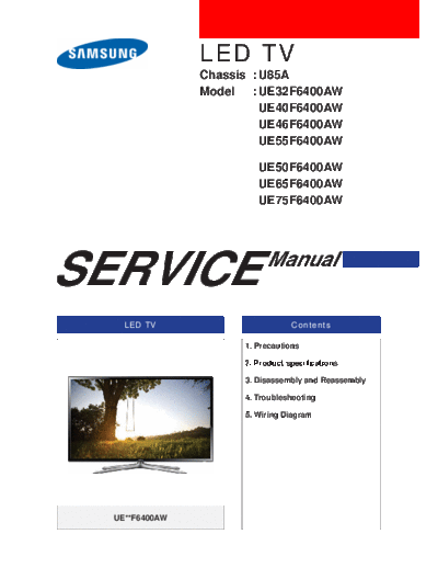 Samsung Samsung+UE32F6400-U85a  Samsung LED TV UE55F6400AW Samsung+UE32F6400-U85a.pdf