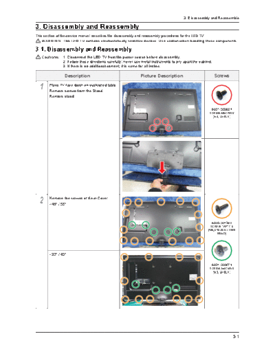 Samsung Disassembly & Reassembly  Samsung LED TV UN46D6000 Disassembly & Reassembly.pdf