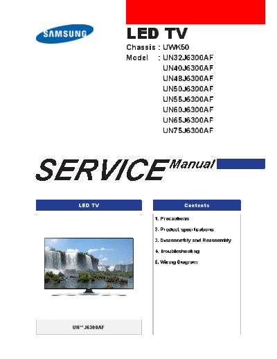 Samsung Samsung+UN75J6300+UWK50  Samsung LED TV UN50J6300AF Samsung+UN75J6300+UWK50.pdf