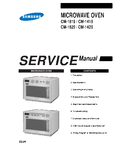 Samsung SAMSUNG+CM-1819 1829 1419 1429  Samsung Micro Wave CM-1819, CM-1829, CM-1419, CM-1429 SAMSUNG+CM-1819_1829_1419_1429.pdf
