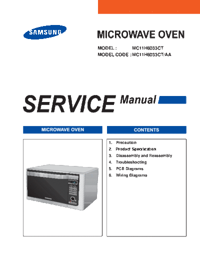 Samsung MC11H6033CT AA 140612  Samsung Microwave MC11H6033CT_AA MC11H6033CT_AA_140612.pdf