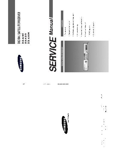 Samsung SAMSUNG DSB A200C, A300V, A300W  Samsung Sat DSB-A300V SAMSUNG DSB A200C, A300V, A300W.pdf