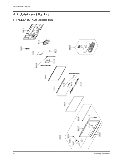 Samsung Exploded View & Part List  Samsung Plasma F53A chassis Exploded_View_&_Part_List.pdf