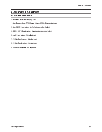 Samsung alignment and adjustment 140  Samsung Plasma PS42V6S chassis D73A alignment_and_adjustment_140.pdf